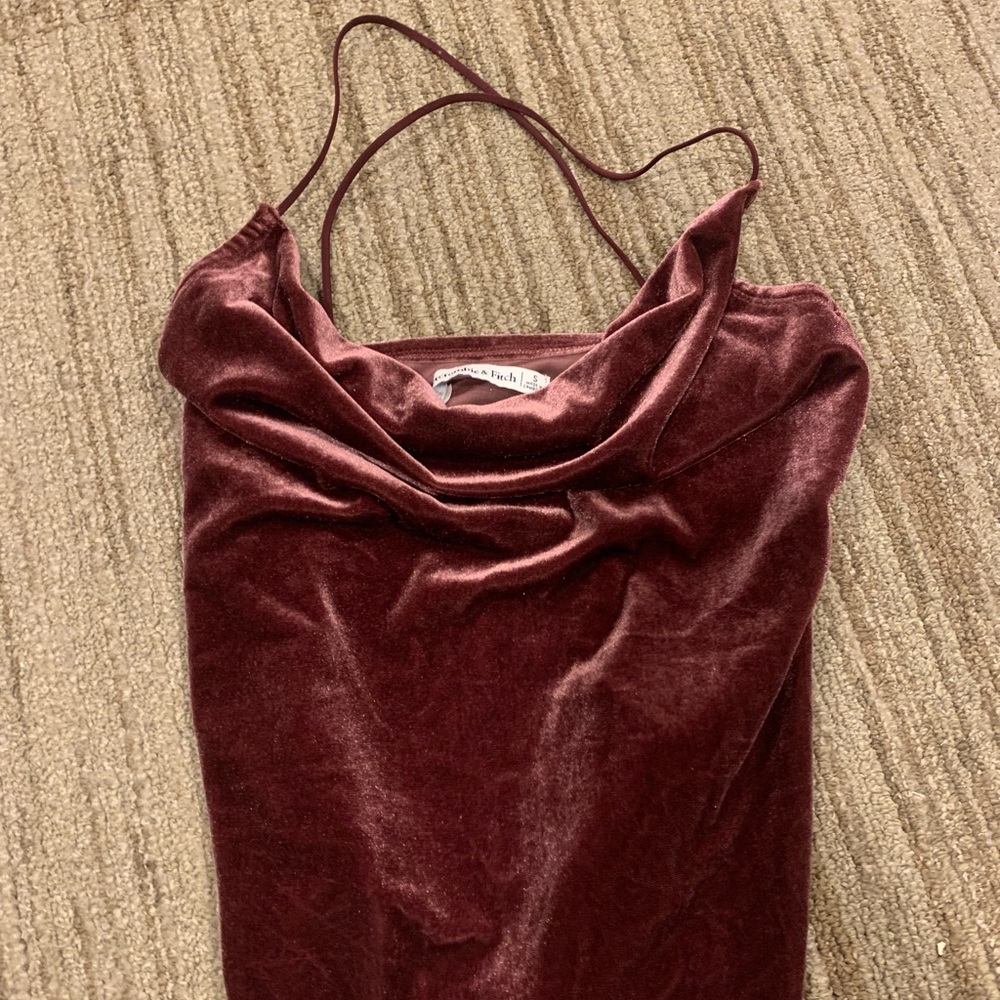 Cowl neck velvet bodysuit